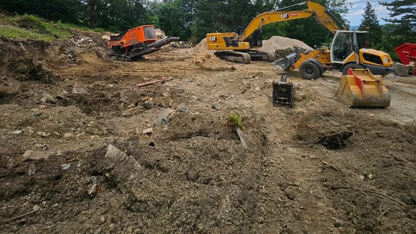 Hausabriss Wolfenbüttel: geräumtes Grundstück nach dem Rückbau eines Wohnhauses